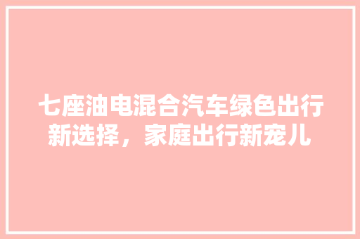 七座油电混合汽车绿色出行新选择，家庭出行新宠儿