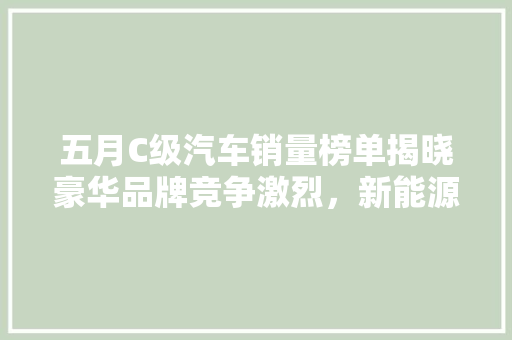 五月C级汽车销量榜单揭晓豪华品牌竞争激烈，新能源车型崛起