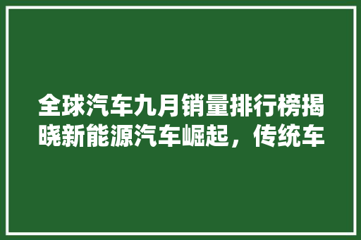 全球汽车九月销量排行榜揭晓新能源汽车崛起，传统车企面临挑战