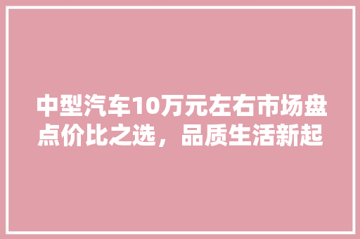 中型汽车10万元左右市场盘点价比之选，品质生活新起点