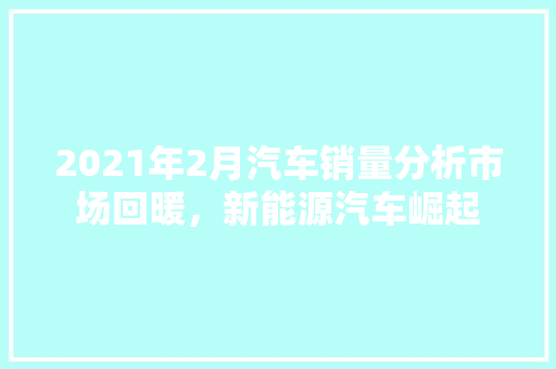 2021年2月汽车销量分析市场回暖，新能源汽车崛起